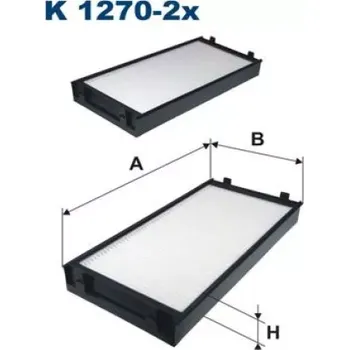 Kabinový filtr FILTRON Kabinový filtr K 1270-2x