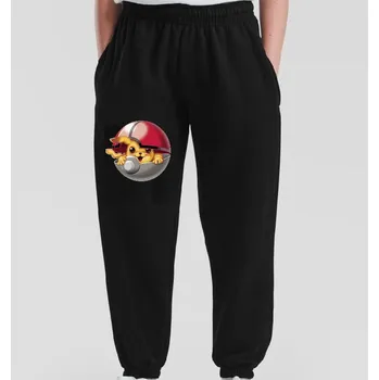 detske-levne-silne-teplaky-tmave-modre-potisk-Pikachu Barva: Navy - tmavě modrá, velikost: 128