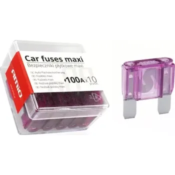 Autopojistky AMIO autopojistky MAXI pouzdro 10ks 100A