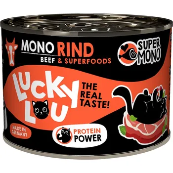 Krmivo pro kočku Lucky Lou SuperMono² hovězí maso 24 × 200 g