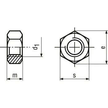Šroub matice šestihran nerez A4-70 M5