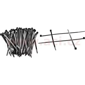 Stahovací páska * stahovací páska 200x2,5 mm černá (sada 100 ks)