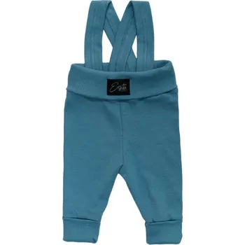 Dupačky Esito (ušito v ČR) Rostoucí žebrované tepláčky Esito s kšandami vel. 56/62-92/98 modré