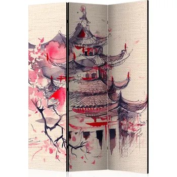 Paraván Paraván - Dům šógunů Velikost: 135x172 cm, Provedení: Jednostranný
