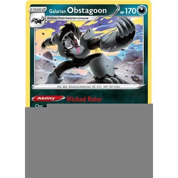 Sběratelská karetní hra Galarian Obstagoon 037/073 - Champion´s Path Typ karty: Holo