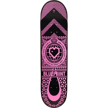 Skateboardová deska Deska BLUEPRINT Home Heart 7,875x31,7" | 20x80,5cm | BLACK-PINK