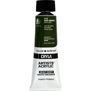 Vodová barva Daler Rowney Cryla Artists’ Akrylová barva Sap Green 75 ml 1 ks