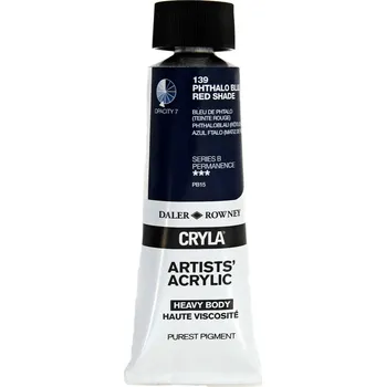 Vodová barva Daler Rowney Cryla Artists’ Akrylová barva Phthalo Blue Red Shade 75 ml 1 ks