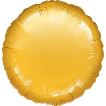Balónek Amscan Balónek fóliový kruh zlatý Metallic