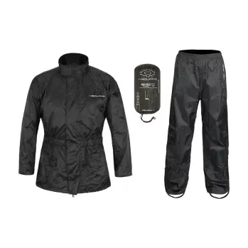 Moto bunda BRUNOX bunda a kalhoty LOW, NOX/4SQUARE (černá, reflexní prvky, vel. S)