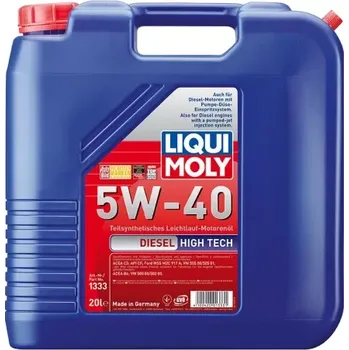 Motorový olej LIQUI MOLY 1333 DIESEL HIGH TECH 5W-40 - 20L