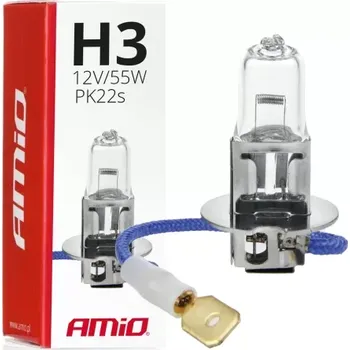 Autodoplněk AMIO halogenová žárovka H3 12V 55W