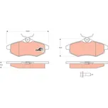 TRW Sada brzdových doštiček GDB1495