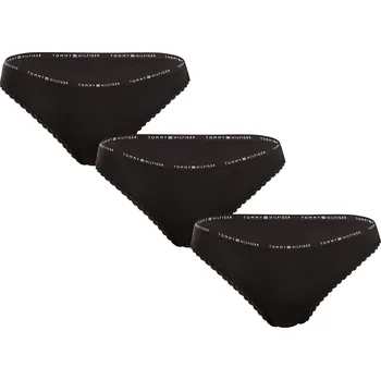 Kalhotky 3PACK dámská tanga Tommy Hilfiger černá (UW0UW05882 0V2) L UW0UW05882 0V2 Možnost vrácení zboží ZDARMA do 120 dnů!