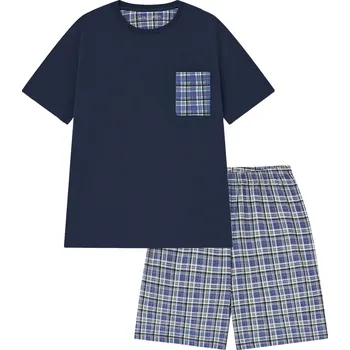 Pánské pyžamo Pánské pyžamo - Wolf S2575A, tmavě modrá Barva: Modrá tmavě, Velikost: XXL