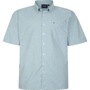 Pánská košile Pánská kostkovaná košile s krátkým rukávem - v nadměrné velikosti 4274