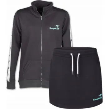 Dámské oblečení Sportovní set Kangaroos KangaROOS černá sukně a černá mikina velikost M