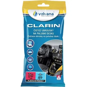 Autokosmetika VELVANA CLARIN - ČISTÍCÍ UTĚRKY NA PALUBNÍ DESKU 20KS