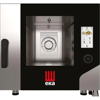 Vestavná trouba Konvektomat Millennial Touch Screen Gastro s automatickým mycím systémem, 5× GN 1/1 - elektricky ovládaný, elektrický, Tecnoeka, 400V/7800W, 730x849x(H)700mm