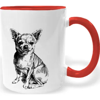 Hrnek - Čivava Barva: Červená