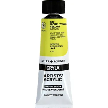 Vodová barva Daler Rowney Cryla Artists’ Akrylová barva Nickel Titanium Yellow 75 ml 1 ks