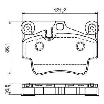Brzdová destička BOSCH Sada brzdových doštiček 0 986 494 567