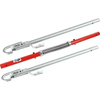 Tažné lano AMIO pevná tyč s pružinou na tahání vozidel 3T 205cm, TUV CE