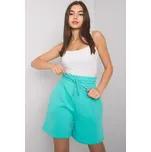 BASIC FEEL GOOD Bavlněné dámské šortky tyrkysové Velikost: M