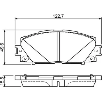 Brzdová destička BOSCH Sada brzdových doštiček 0 986 494 670