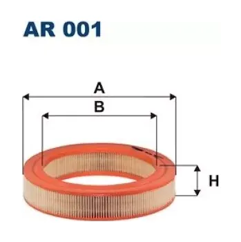 Vzduchový filtr FILTRON Vzduchový filtr AR 001