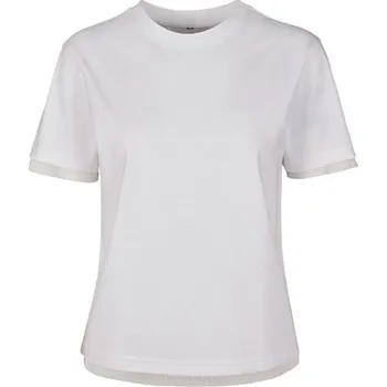Dámské tričko Build Your Brand Dámské triko s krajkou BY124 White L