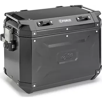 Zavazadlo na motocykl boční kufr K-FORCE - levý, KAPPA (48l, černý hliník, 49,5x38,7x30,6 cm)