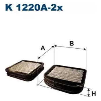 Filtr do auta FILTRON Kabinový filtr K 1220A-2x