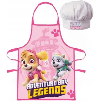 Kuchyňská zástěra Tlapková patrola Zástěra + Kuchařská čepice sada