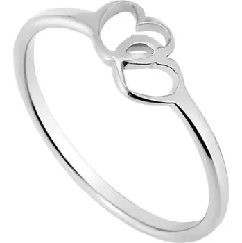 Prsten Dámský prsten z chirurgické oceli se srdíčkem