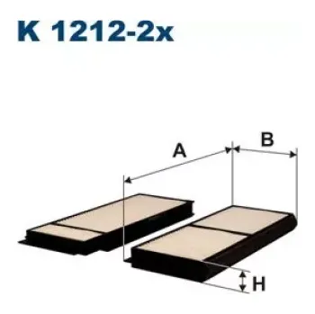 Kabinový filtr FILTRON Kabinový filtr K 1212-2x