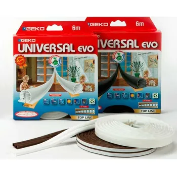 Těsnění do okna a dveří Těsnění profil D, 9x7mm/6m průhledné GEKO