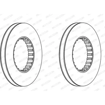 Brzdový kotouč FERODO Brzdový kotouč PREMIER - 435 mm FE FCR249A