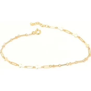 Náramek Dámský článkový náramek ze žlutého zlata s křížky ZLNA1498F 17 cm + Dárek zdarma