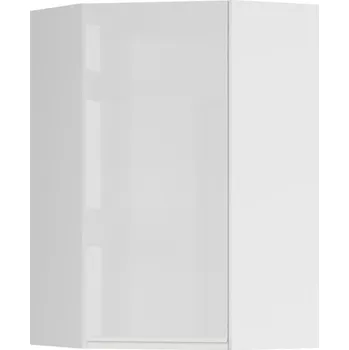 Black red white Horní rohová skříňka kuchyně Sole vnitřní GNWU-60/95 Zvolte stranu: levé provedení, Barva korpusu skříněk: Bílá alpská, Zvolte barvu dvířek: Bílá lesk