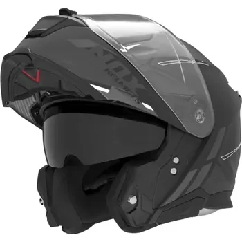 Helma na motorku BRUNOX helma N967 SYNCHRO, NOX (černá matná, bílá, vel. S)