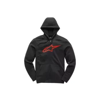Pánská mikina mikina AGELESS II FLEECE, ALPINESTARS (černá/červená, vel. M)