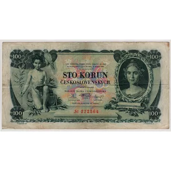 ČESKOSLOVENSKO. 100 korun 1931. Série Jc. Nov. 23c.