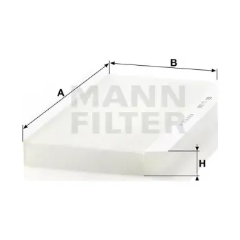 Filtr do auta MANN FILTER Kabinový filtr CU 3567