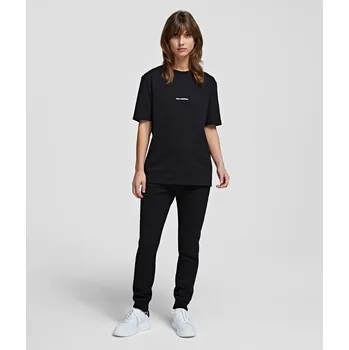 Pánské tričko KARL LAGERFELD UNISEX LOGO T-SHIRT 999 Velikost: S