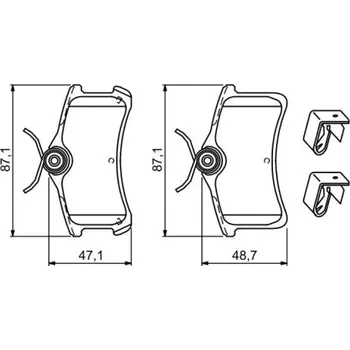 Brzdová destička BOSCH Sada brzdových doštiček 0 986 494 274