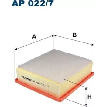 Vzduchový filtr FILTRON Vzduchový filtr AP 022/7
