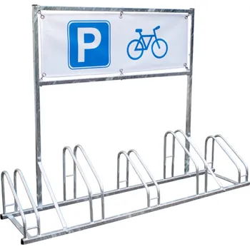 stojan na kolo KACERLE STOJAN NA KOLO S PROSTOREM PRO REKLAMNÍ PLACHTU (KS-530) pro 4 kola, prášková barva (černá struktura)