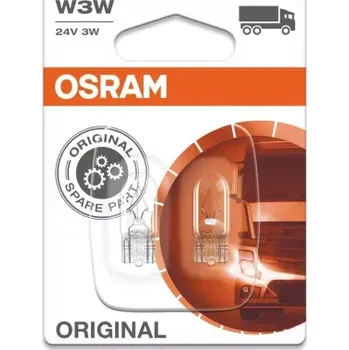 Autožárovka OSRAM W3W Blister-02 24V 3W W2, 1x9, 5d