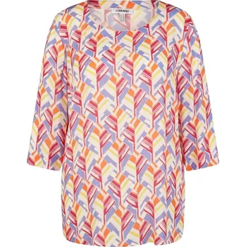 Dámská halenka Lehká viskózová halenka s geometrickým vzorem - v nadměrné velikosti 4105